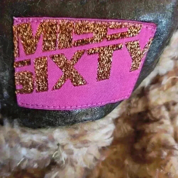 Miss Sixty Womens Suede Vintage 70s Penny Lane Bohemian Faux Fur Trim Coat XS - Picture 8 of 16